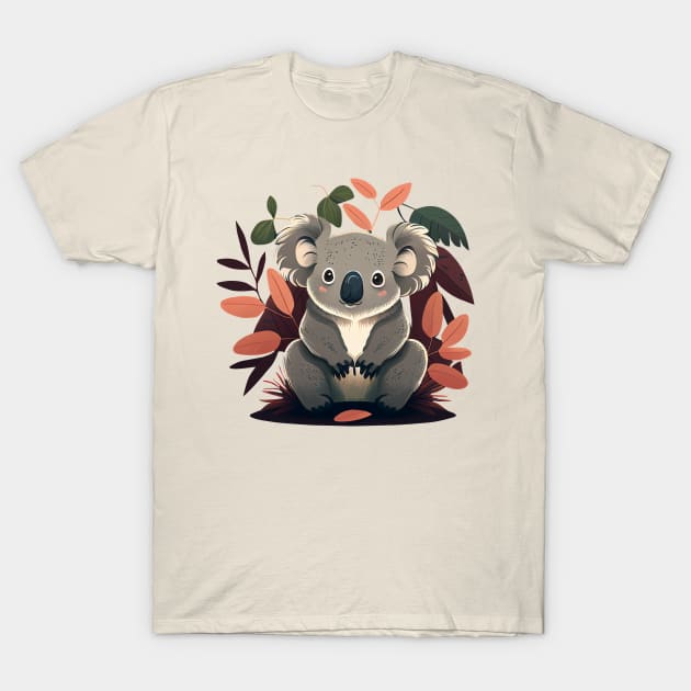 Baby Koala Sitting - Cute T-Shirt by Bondoboxy